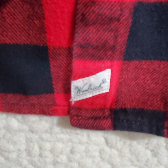 Woolrich Womens Black & Red Plaid Flannel Long Sleeve Button Shirt/Top Size Med - Picture 10 of 16